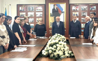 BDU Qazax filialında “Üzeyir Hacıbəyov zirvəsi: Dil, ədəbiyyat və mədəni irs” mövzusunda tədbir keçirilib